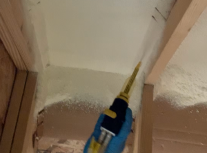 Applying spray foam