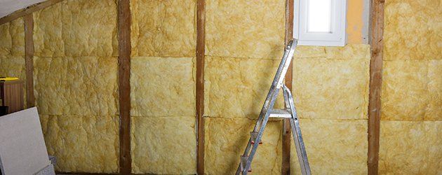 Wall insulation in wall